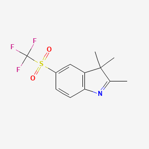 2,3,3-Trimethyl-5-(trifluoromethanesulfonyl)-3H-indole