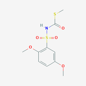 S-Methyl (2,5-dimethoxybenzene-1-sulfonyl)carbamothioate