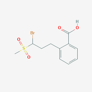 2-[3-Bromo-3-(methanesulfonyl)propyl]benzoic acid