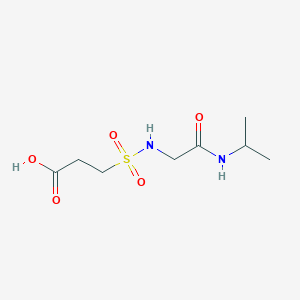 molecular formula C8H16N2O5S B1438764 3-({[(丙烷-2-基)氨基羰基]甲基}磺酰胺基)丙酸 CAS No. 1154104-94-5