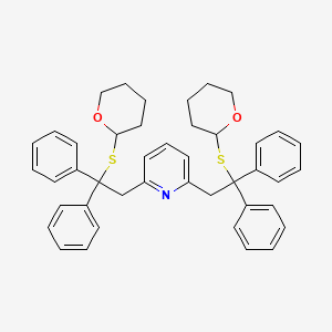 2,6-Bis{2-[(oxan-2-yl)sulfanyl]-2,2-diphenylethyl}pyridine