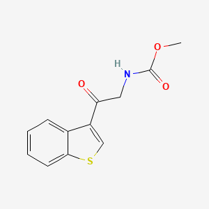 Methyl [2-(1-benzothiophen-3-yl)-2-oxoethyl]carbamate