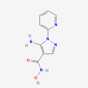 5-Amino-N-hydroxy-1-(pyridin-2-yl)-1H-pyrazole-4-carboxamide