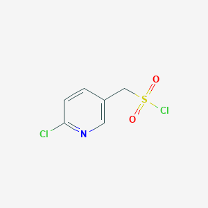 molecular formula C6H5Cl2NO2S B1438770 (6-氯吡啶-3-基)甲磺酰氯 CAS No. 683813-60-7