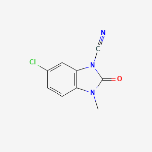 6-Chloro-3-methyl-2-oxo-2,3-dihydro-1H-benzimidazole-1-carbonitrile