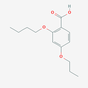 molecular formula C14H20O4 B1438773 2-Butoxy-4-propoxybenzoic acid CAS No. 1155118-54-9