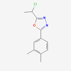 molecular formula C12H13ClN2O B1438792 2-(1-氯乙基)-5-(3,4-二甲苯基)-1,3,4-恶二唑 CAS No. 1156945-18-4