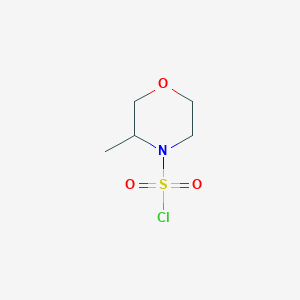 molecular formula C5H10ClNO3S B1438796 3-甲基吗啉-4-磺酰氯 CAS No. 1156821-26-9