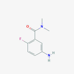 molecular formula C9H11FN2O B1438803 5-氨基-2-氟-N,N-二甲基苯甲酰胺 CAS No. 682757-75-1
