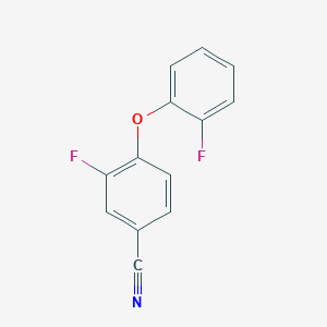 molecular formula C13H7F2NO B1438807 3-氟-4-(2-氟苯氧基)苯甲腈 CAS No. 1153105-40-8