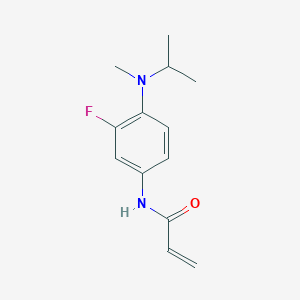 B1438808 N-{3-fluoro-4-[methyl(propan-2-yl)amino]phenyl}prop-2-enamide CAS No. 1156048-30-4
