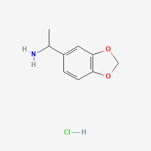 B1438813 1-(2H-1,3-benzodioxol-5-yl)ethan-1-amine hydrochloride CAS No. 1170217-91-0