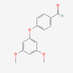 molecular formula C15H14O4 B1438819 4-(3,5-二甲氧基苯氧基)苯甲醛 CAS No. 61344-00-1