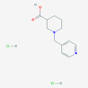 molecular formula C12H18Cl2N2O2 B1438820 1-(吡啶-4-基甲基)哌啶-3-羧酸二盐酸盐 CAS No. 887445-06-9