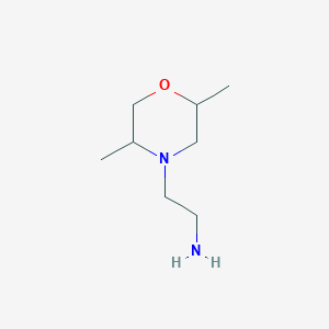 molecular formula C8H18N2O B1438828 2-(2,5-二甲基吗啉-4-基)乙基胺 CAS No. 1216012-13-3