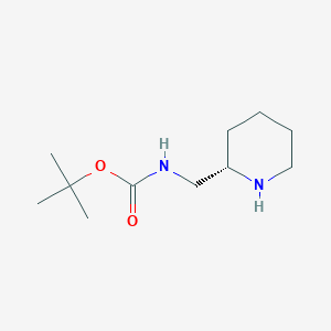 molecular formula C11H22N2O2 B143883 (S)-tert-Butyl (piperidin-2-ylmethyl)carbamate CAS No. 139004-93-6