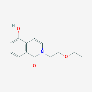 molecular formula C13H15NO3 B1438866 2-(2-ethoxyethyl)-5-hydroxyisoquinolin-1(2H)-one CAS No. 1105193-92-7