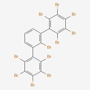 B14388736 1,2,3,4,5-Pentabromo-6-[2-bromo-3-(2,3,4,5,6-pentabromophenyl)phenyl]benzene CAS No. 89453-14-5