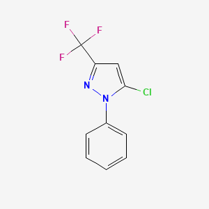 molecular formula C10H6ClF3N2 B1438894 5-Chloro-1-phenyl-3-(trifluoromethyl)-1H-pyrazole CAS No. 1076197-51-7