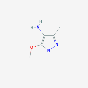 molecular formula C6H11N3O B1438900 5-甲氧基-1,3-二甲基-1H-吡唑-4-胺 CAS No. 1157097-11-4