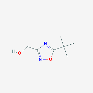 molecular formula C7H12N2O2 B1438902 (5-叔丁基-1,2,4-恶二唑-3-基)甲醇 CAS No. 1153452-20-0