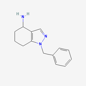molecular formula C14H17N3 B1438909 1-苄基-4,5,6,7-四氢-1H-吲唑-4-胺 CAS No. 1050885-51-2