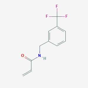molecular formula C11H10F3NO B1438917 N-{[3-(三氟甲基)苯基]甲基}丙-2-烯酰胺 CAS No. 1155979-78-4