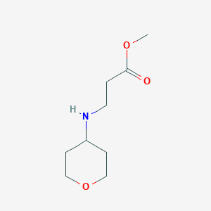 molecular formula C9H17NO3 B1438918 3-[(氧杂环丁基)氨基]丙酸甲酯 CAS No. 1137213-00-3