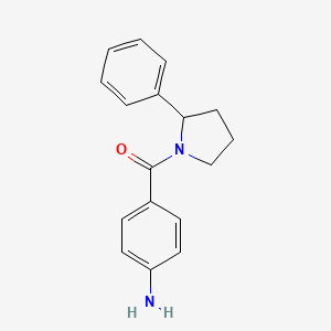 molecular formula C17H18N2O B1438925 4-(2-苯基吡咯烷-1-羰基)苯胺 CAS No. 1157003-33-2
