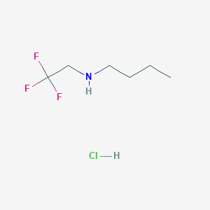 molecular formula C6H13ClF3N B1438941 盐酸丁基(2,2,2-三氟乙基)胺 CAS No. 1170296-36-2