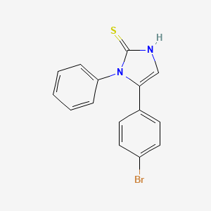 molecular formula C15H11BrN2S B1438963 5-(4-bromophenyl)-1-phenyl-1H-imidazole-2-thiol CAS No. 1105189-61-4