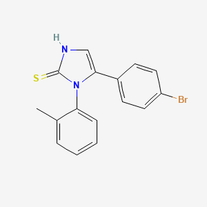 5-(4-bromophenyl)-1-(2-methylphenyl)-1H-imidazole-2-thiol