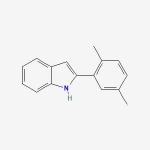 molecular formula C16H15N B1438978 2-(2,5-dimethylphenyl)-1H-indole CAS No. 857776-47-7