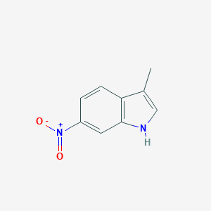 molecular formula C9H8N2O2 B143898 3-methyl-6-nitro-1H-indole CAS No. 133053-76-6