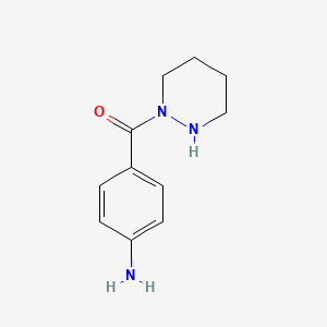 B1438993 (4-Aminophenyl)[tetrahydro-1(2H)-pyridazinyl]-methanone CAS No. 1135283-64-5