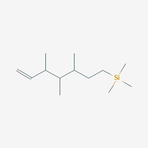 Trimethyl(3,4,5-trimethylhept-6-en-1-yl)silane