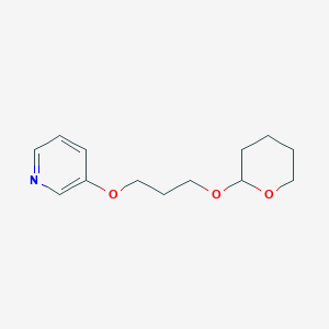 3-{3-[(Oxan-2-yl)oxy]propoxy}pyridine