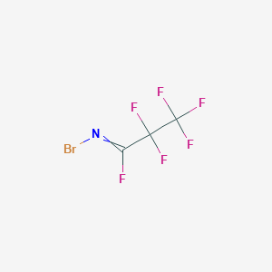 N-Bromo-2,2,3,3,3-pentafluoropropanimidoyl fluoride