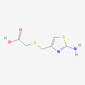 B1438995 2-{[(2-Amino-1,3-thiazol-4-yl)methyl]sulfanyl}acetic acid CAS No. 874508-46-0