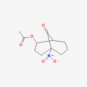 5-Nitro-9-oxobicyclo[3.3.1]nonan-2-yl acetate