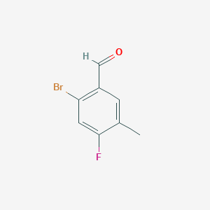 B1439000 2-Bromo-4-fluoro-5-methylbenzaldehyde CAS No. 916792-17-1