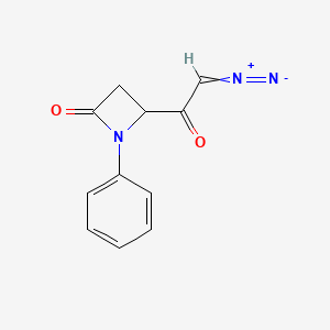 2-Diazonio-1-(4-oxo-1-phenylazetidin-2-yl)ethen-1-olate