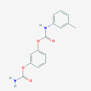 (3-carbamoyloxyphenyl) N-(3-methylphenyl)carbamate