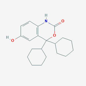 4,4-Dicyclohexyl-6-hydroxy-1,4-dihydro-2H-3,1-benzoxazin-2-one