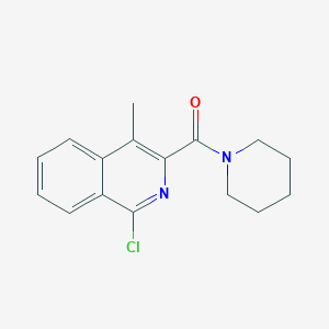 (1-Chloro-4-methylisoquinolin-3-yl)(piperidin-1-yl)methanone