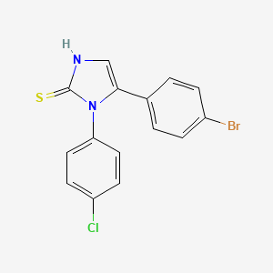B1439004 5-(4-Bromophenyl)-1-(4-chlorophenyl)-1H-imidazole-2-thiol CAS No. 1105190-16-6