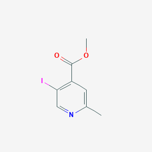 molecular formula C8H8INO2 B14390049 Methyl 5-iodo-2-methylpyridine-4-carboxylate CAS No. 88482-15-9