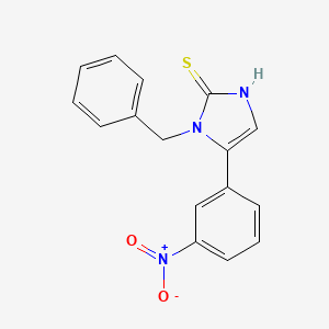 B1439005 1-benzyl-5-(3-nitrophenyl)-1H-imidazole-2-thiol CAS No. 1105189-49-8