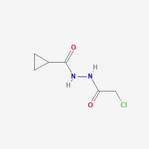 molecular formula C6H9ClN2O2 B1439018 N'-(2-chloroacetyl)cyclopropanecarbohydrazide CAS No. 1092277-56-9