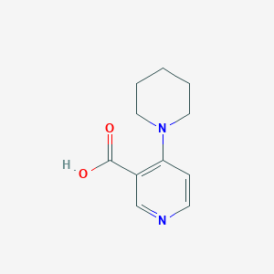 molecular formula C11H14N2O2 B1439019 4-(哌啶-1-基)烟酸 CAS No. 1023816-94-5